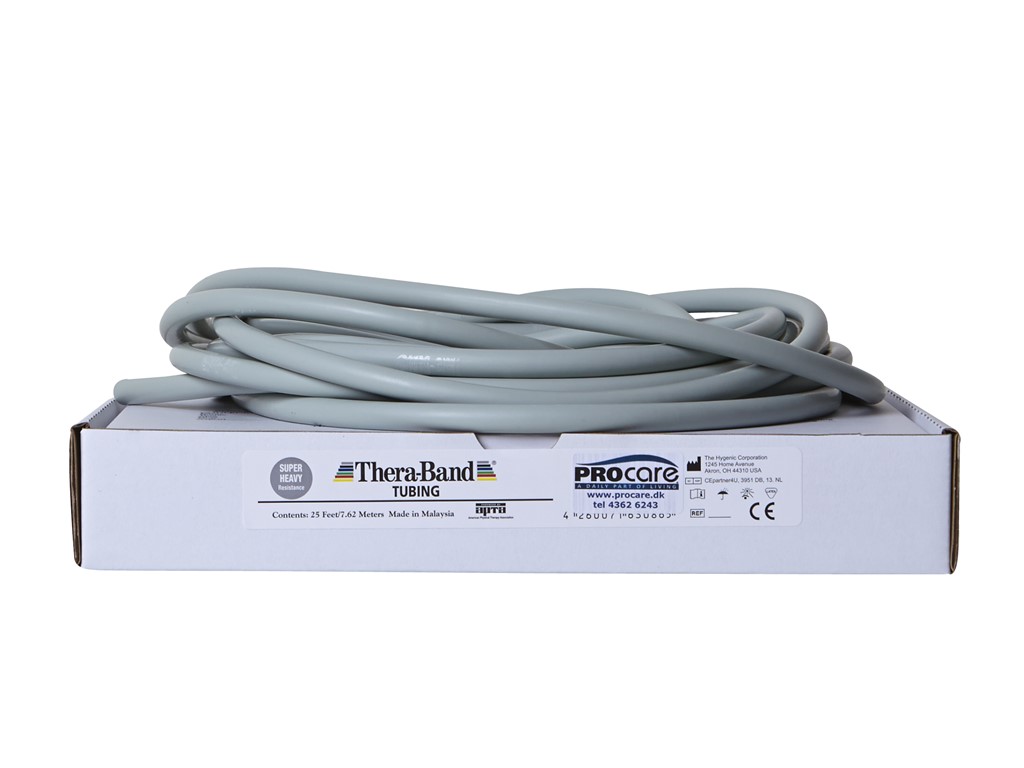 THERABAND Tubing 7,5 m, XXX-Hård - Sølv