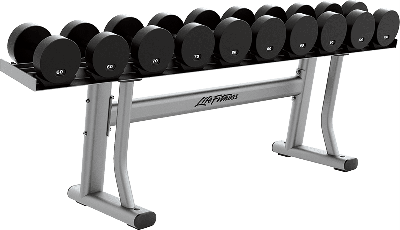 Demo - Life Fitness Signature Dumbbell Rack, Single Tier