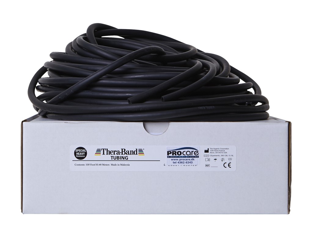 THERABAND Tubing 30,5 m, XX-Hård - Sort